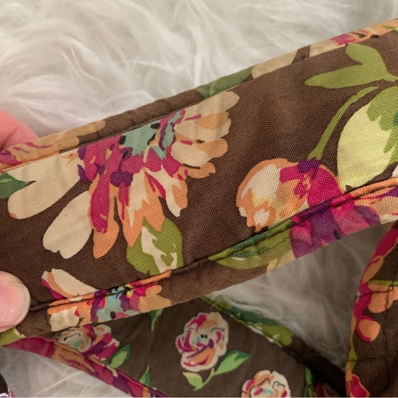 Vera Bradley backpack + bonus zipper coin pouch pre-loved condition English Rose - Picture 7 of 11